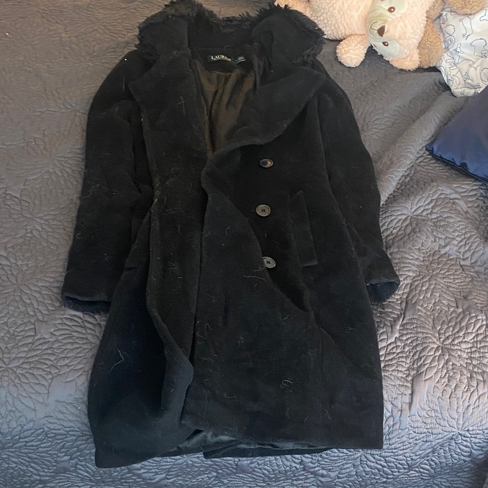 Lauren Ralph Lauren Black Teddy Jacket